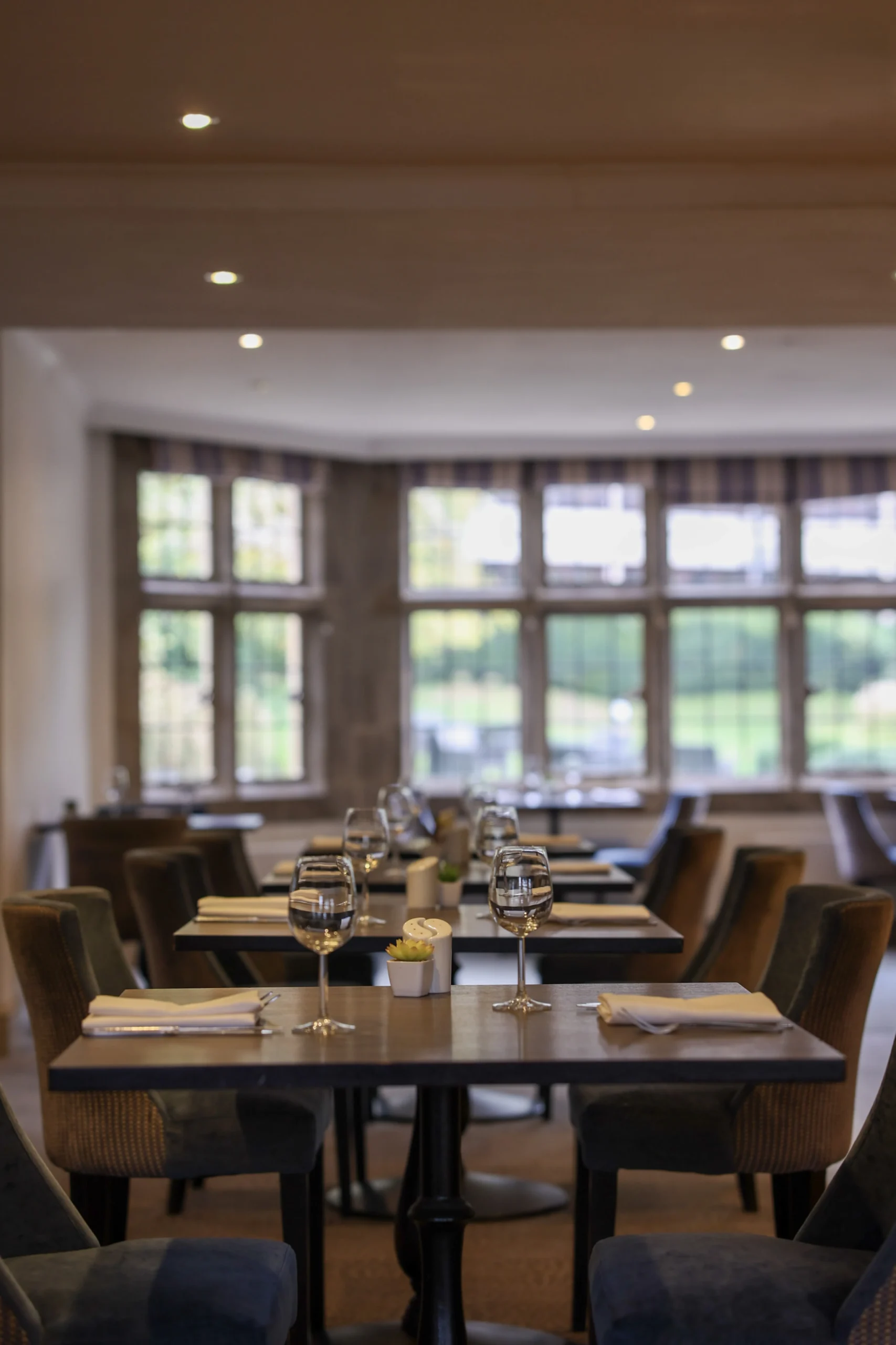 The Hillroom Restaurant Dining Setup